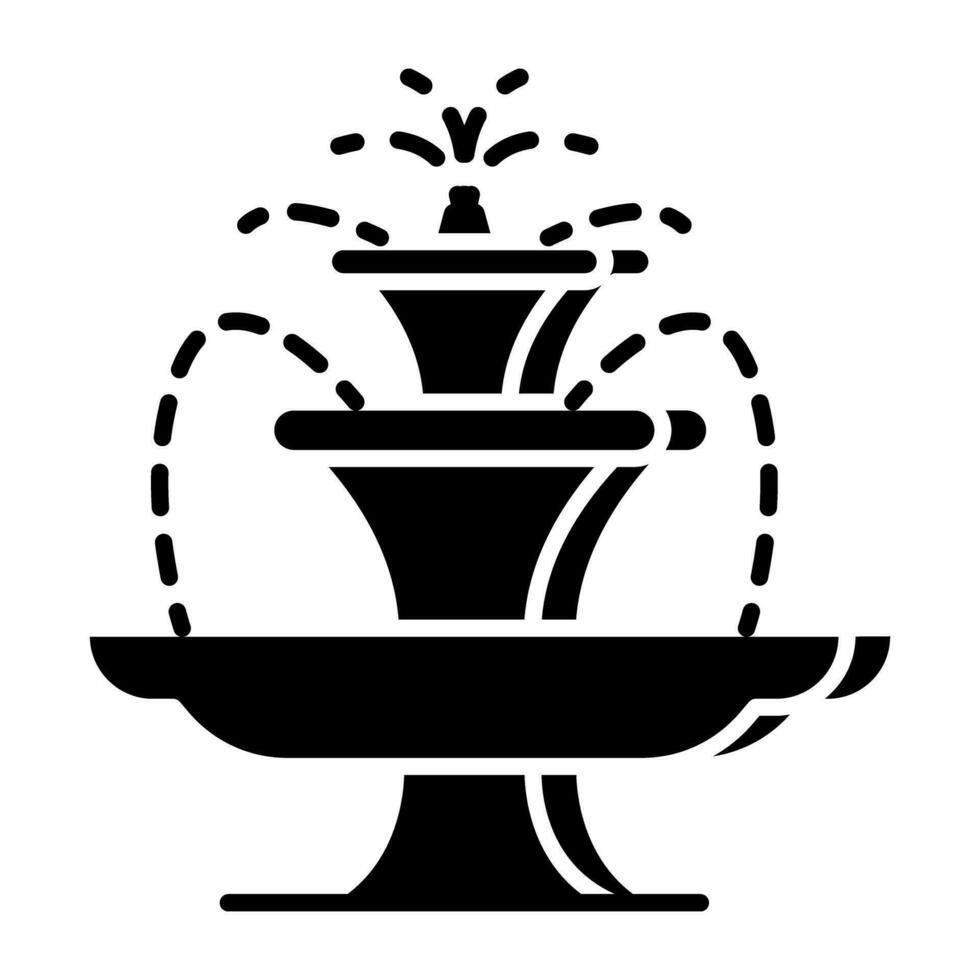 Vector design of water fountain