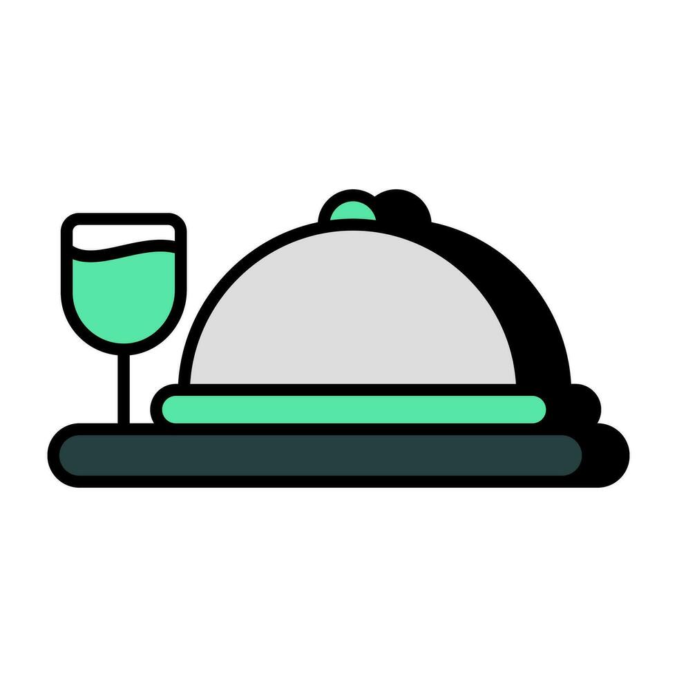 Trendy design icon of cloche vector