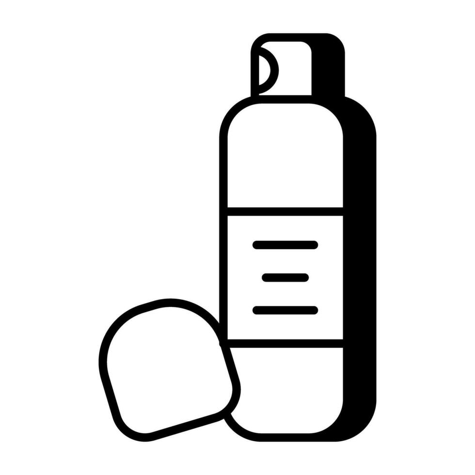 A unique design icon of body spray vector