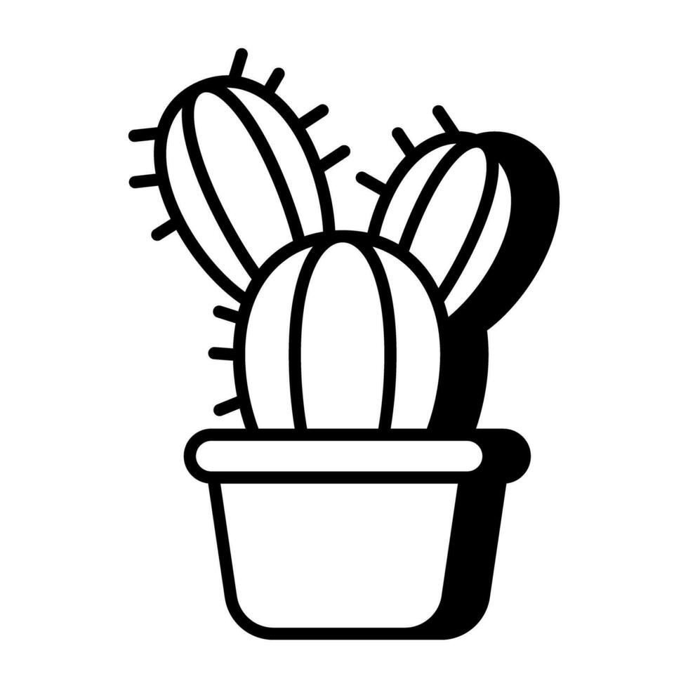 A colored design icon of prickly pear vector