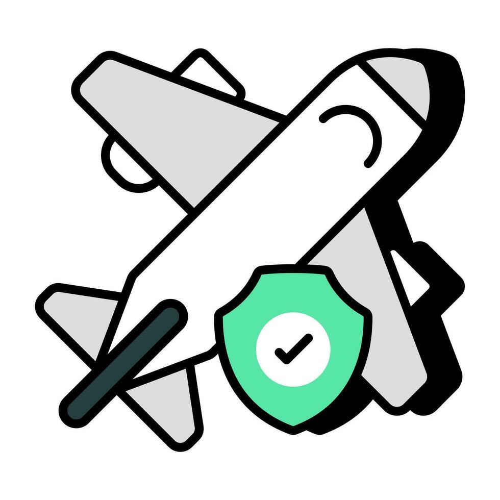 Perfect design icon of safe flight vector