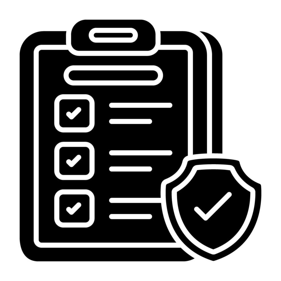 Trendy design icon of privacy policy vector