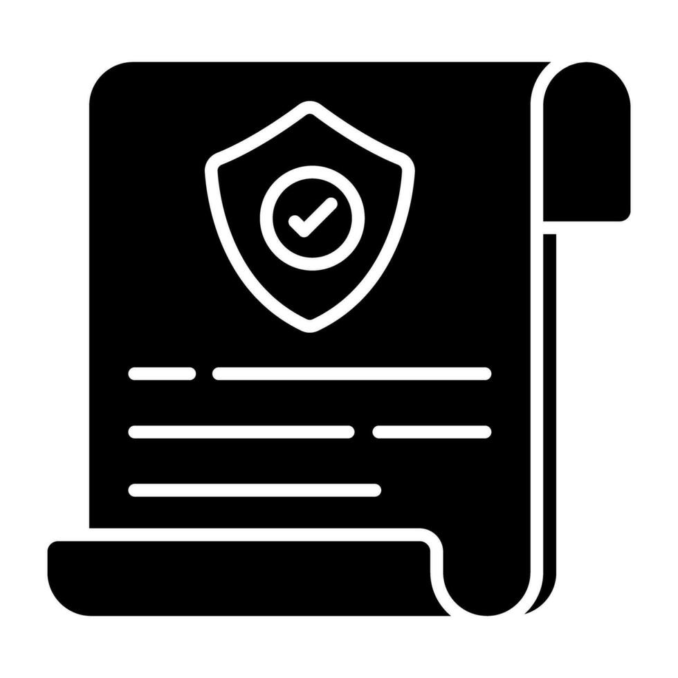 Trendy design icon of privacy policy vector