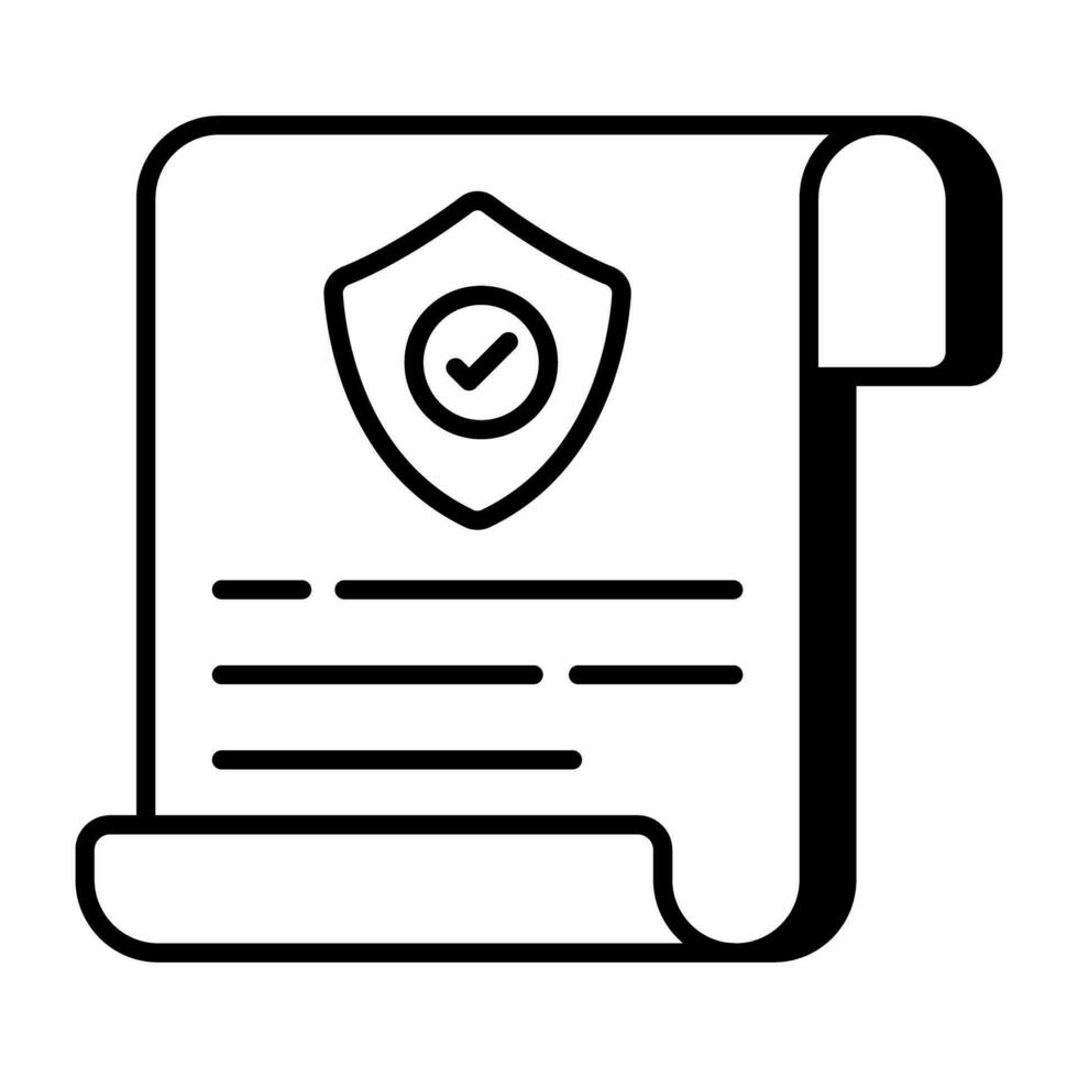 Trendy design icon of privacy policy vector