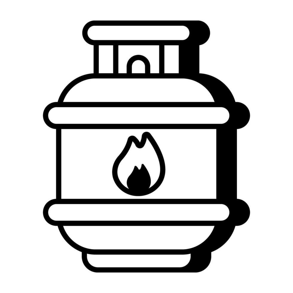 Trendy vector design of gas cylinder