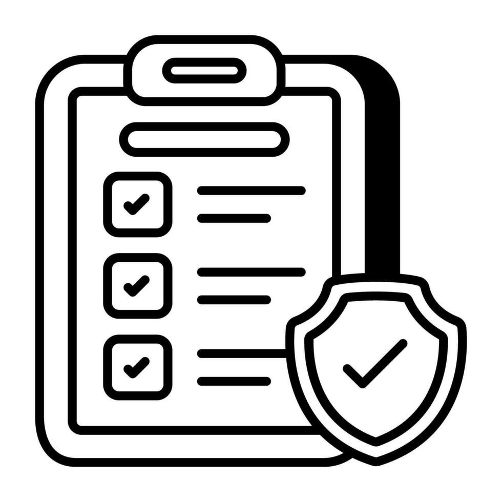 Trendy design icon of privacy policy vector