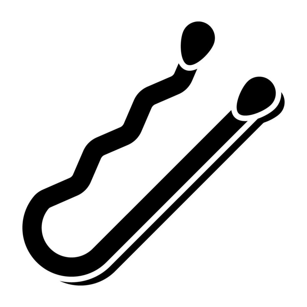 A beautiful design icon of hairpin vector