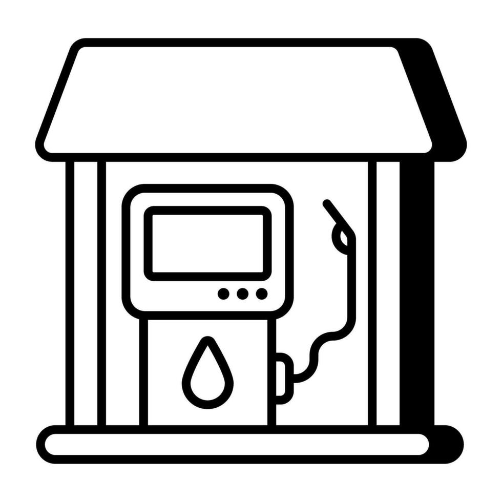 Premium download icon of petrol pump vector