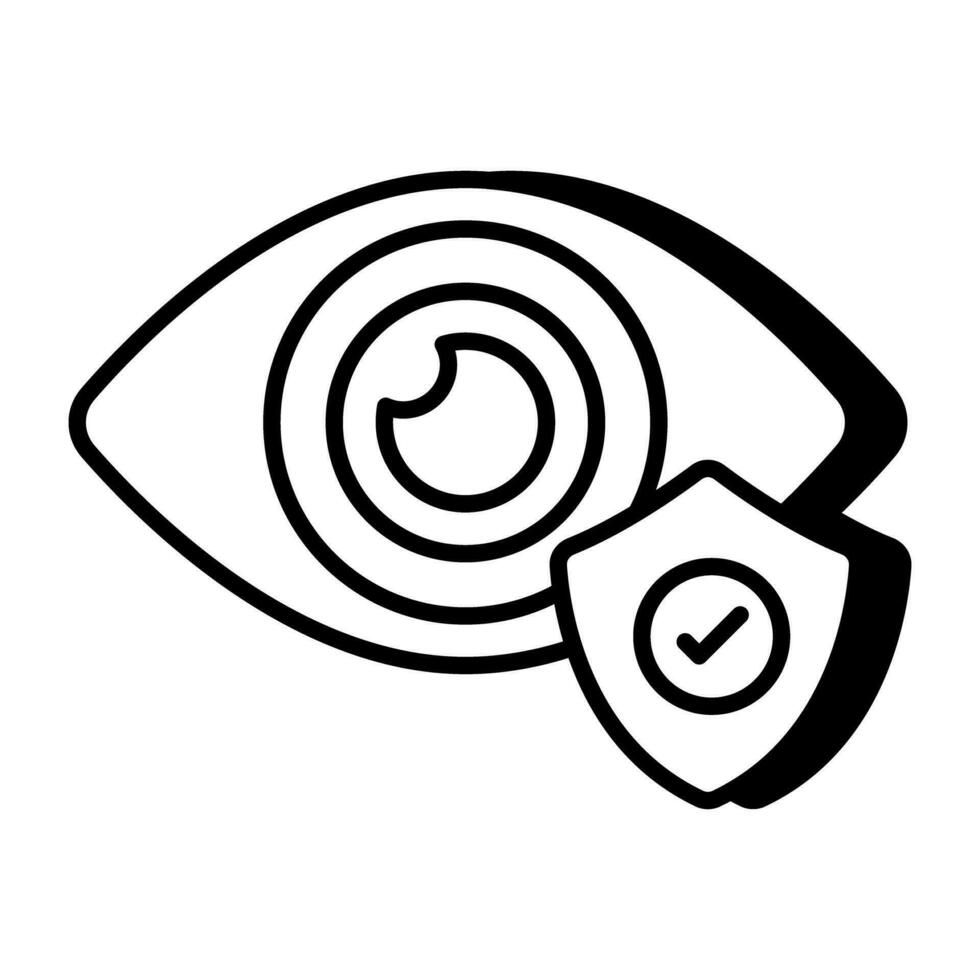 Premium download icon of eye security vector