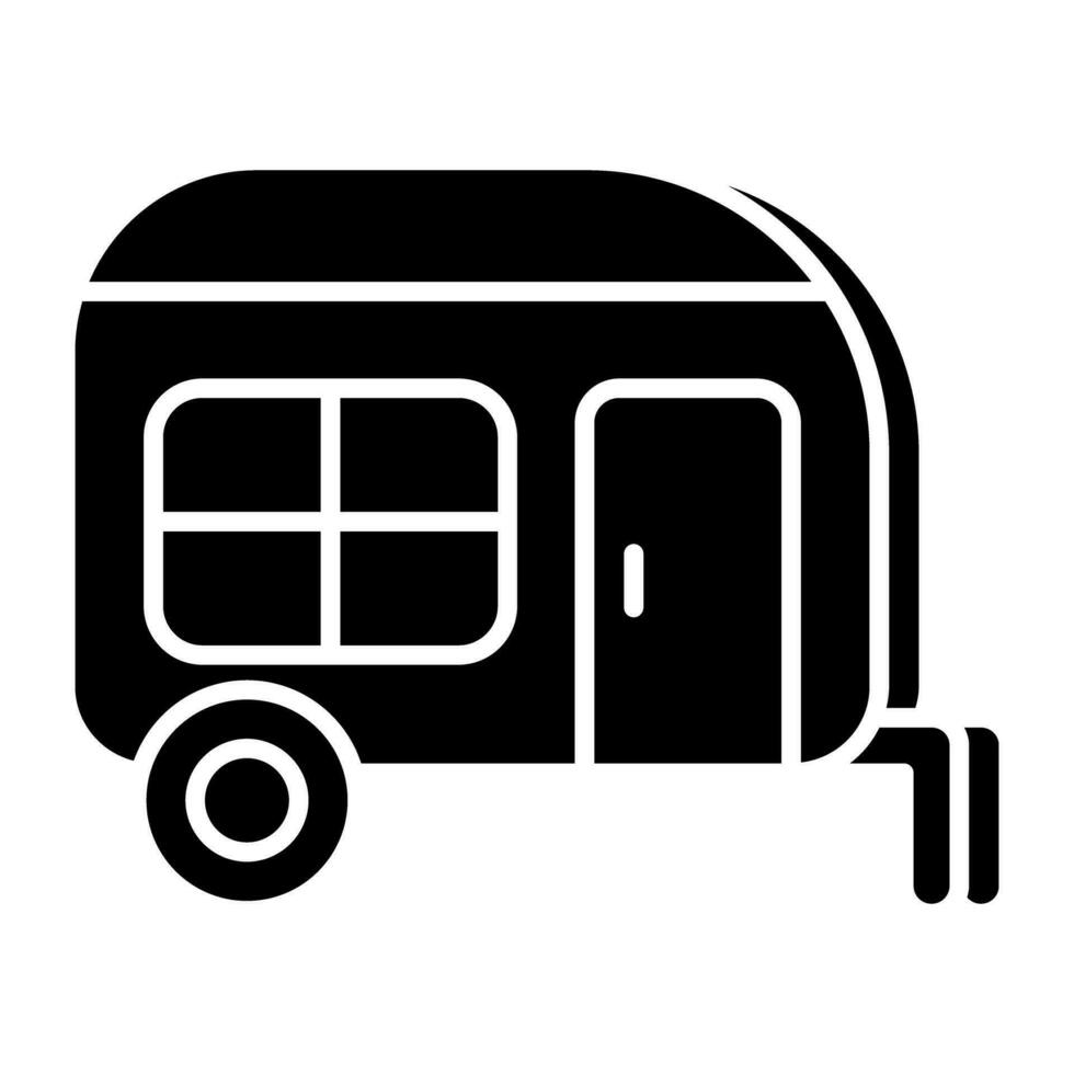 Modern design icon of caravan vector