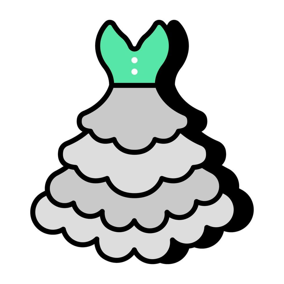 A perfect design icon of party dress vector