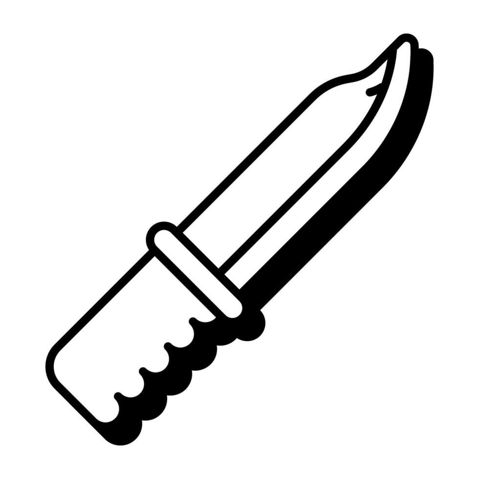 moderno diseño icono de cuchillo vector