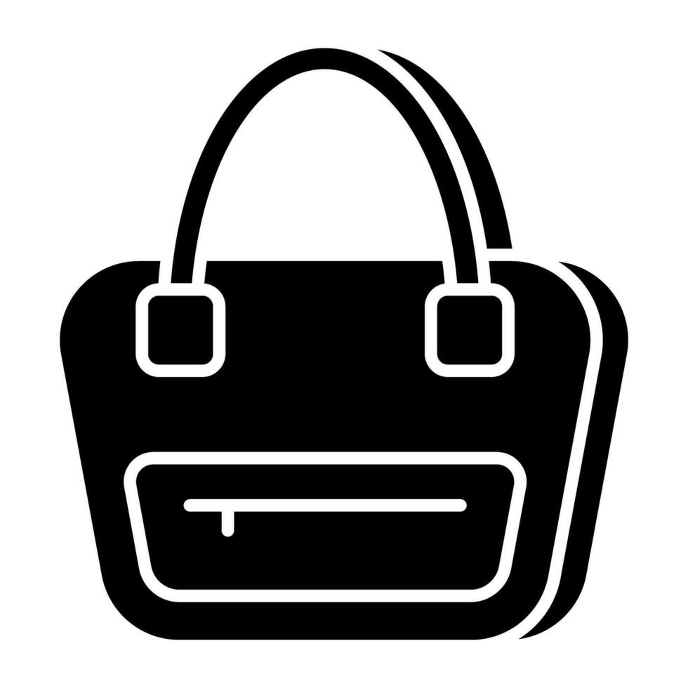 un icono diseño de bolso teniendo editable calidad vector