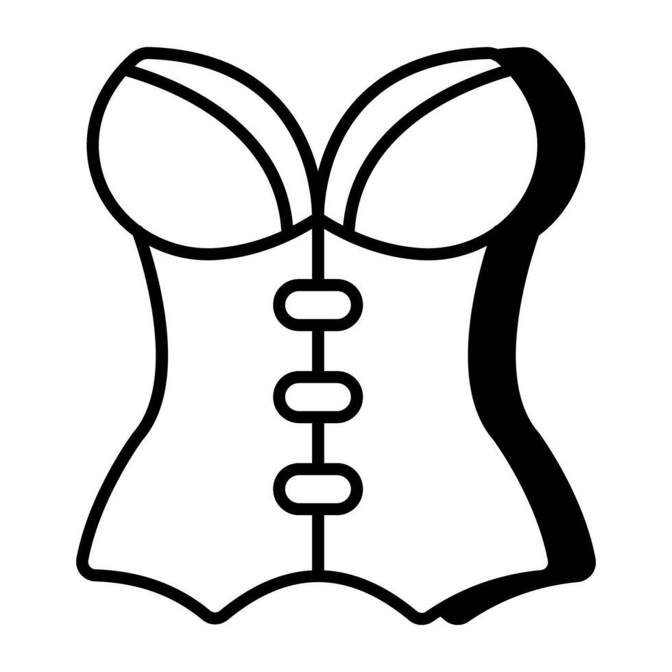 A perfect design icon of corset vector