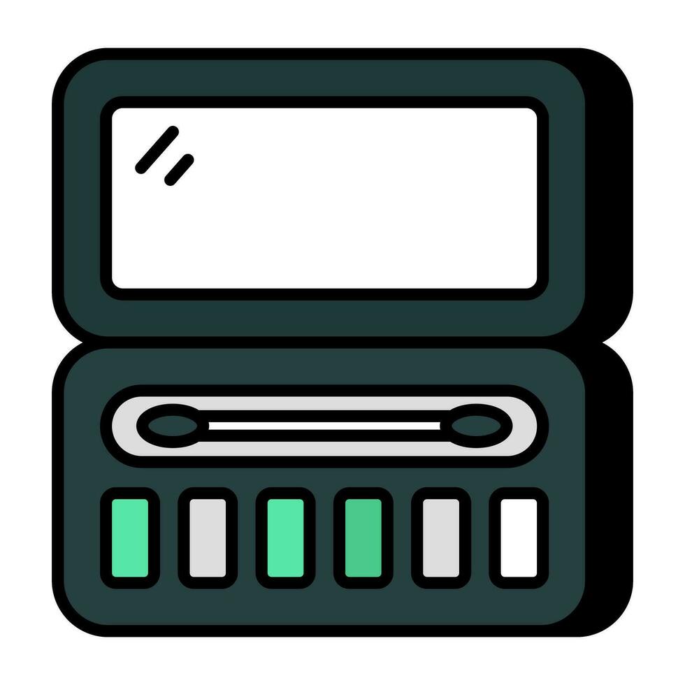 Modern design icon of eyeshadow kit vector