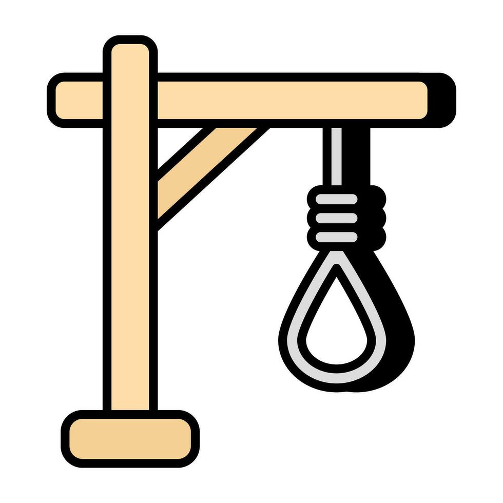 Modern design icon of hanging rope vector