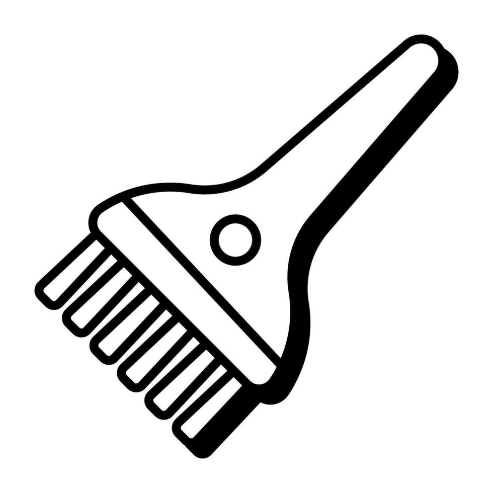 Premium download icon of hair dye brush vector