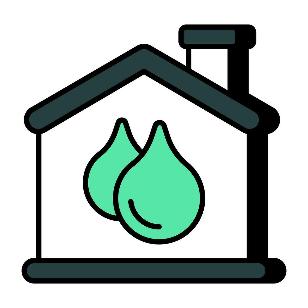 Premium download icon of home water system vector
