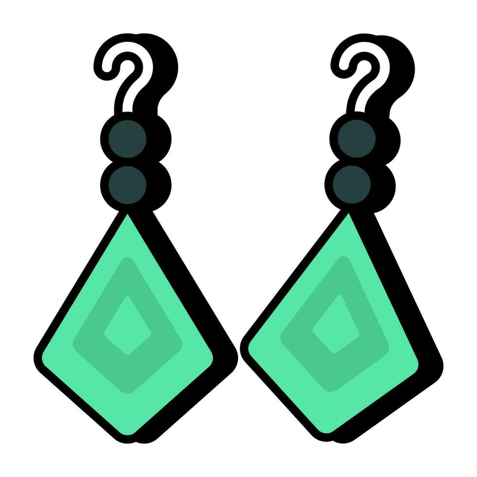 A perfect design icon of earrings vector