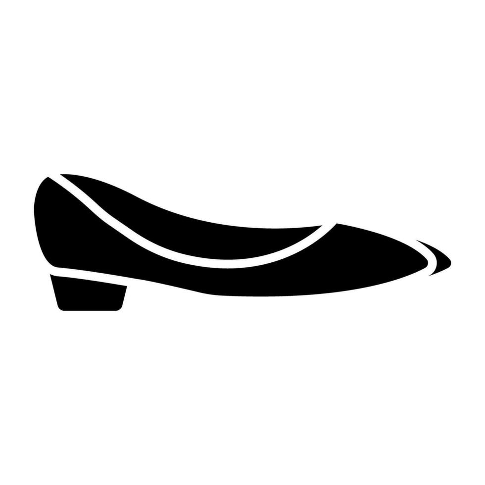 un hermosa diseño icono de plano zapato vector