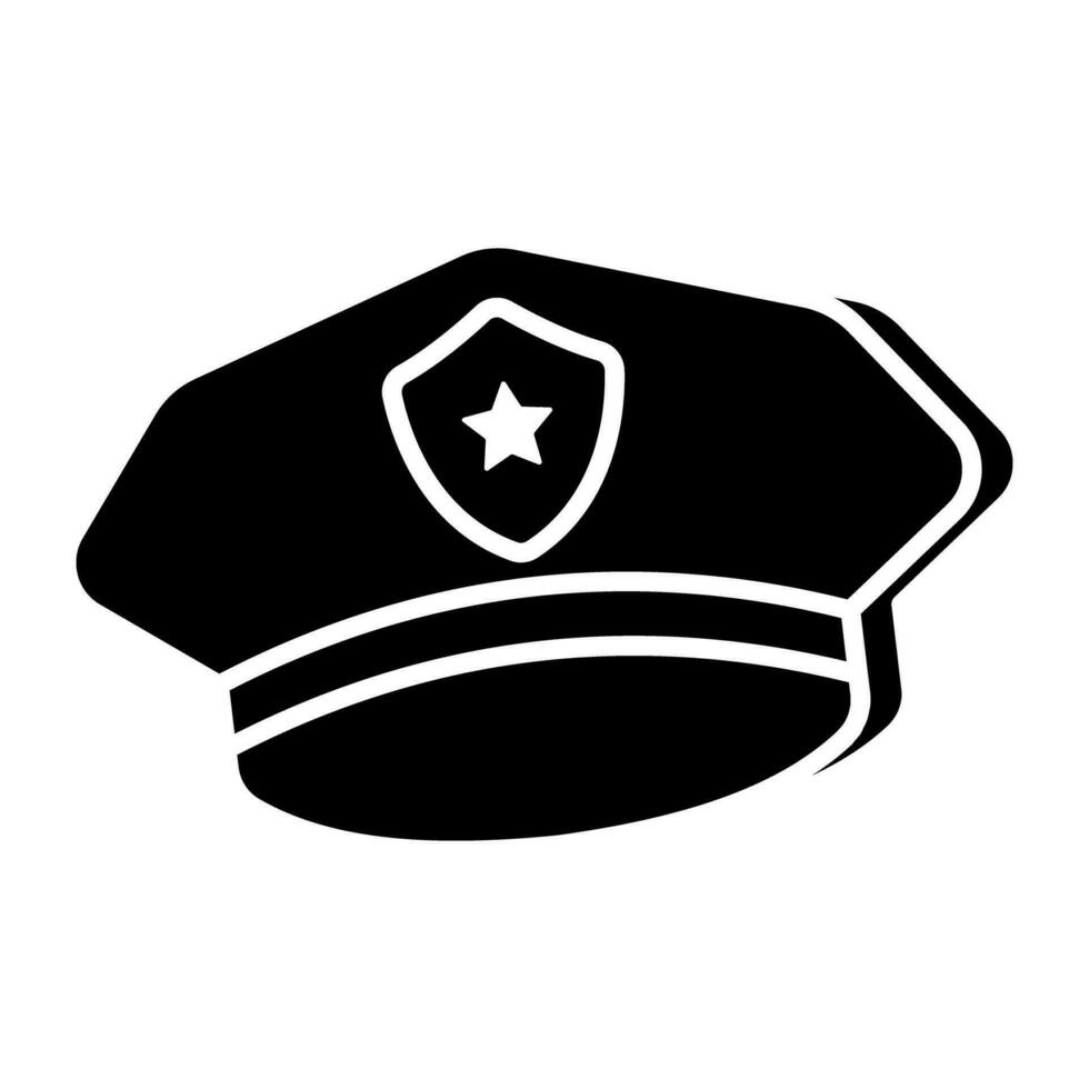 Trendy vector design of police cap