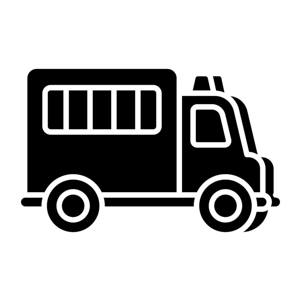 Prisoner van icon in unique design vector