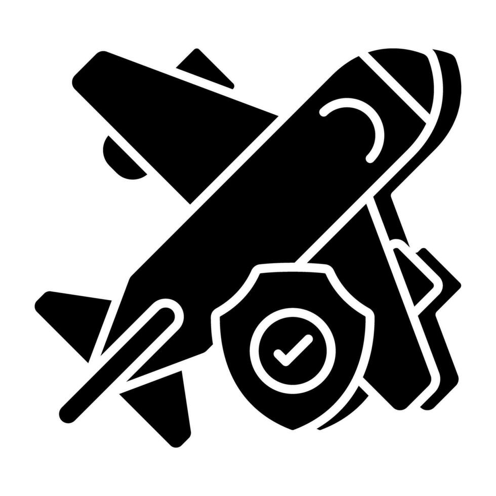 Perfect design icon of safe flight vector