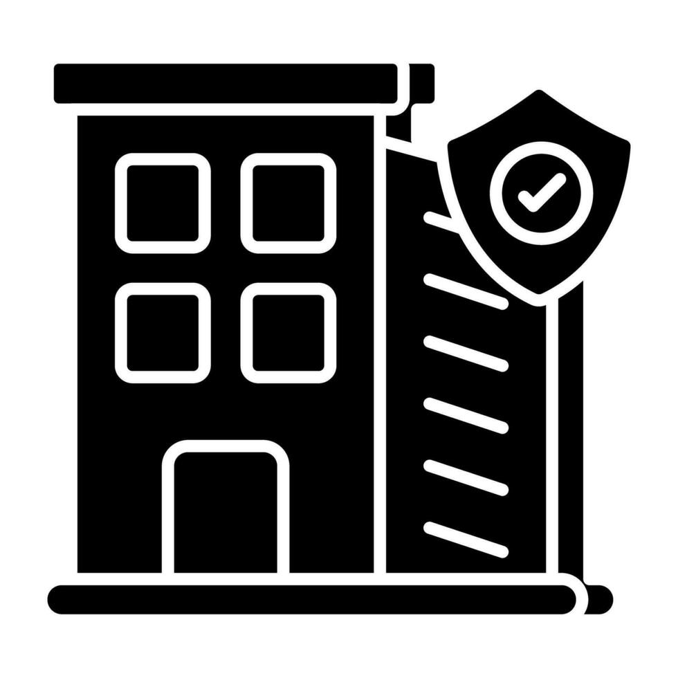 Modern design icon of building security vector