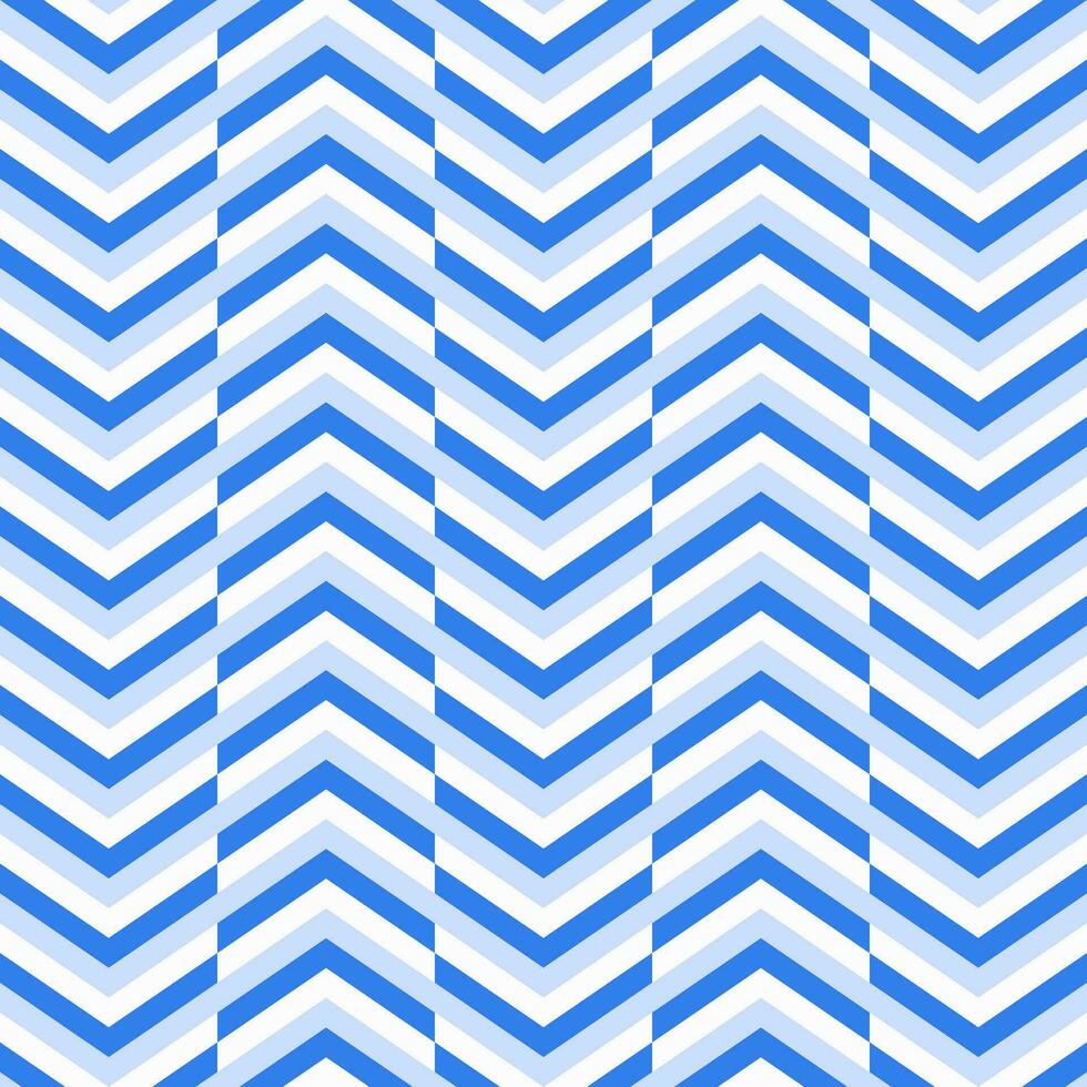 Blue and white chevron Seamless pattern ,repeat abstract background. vector