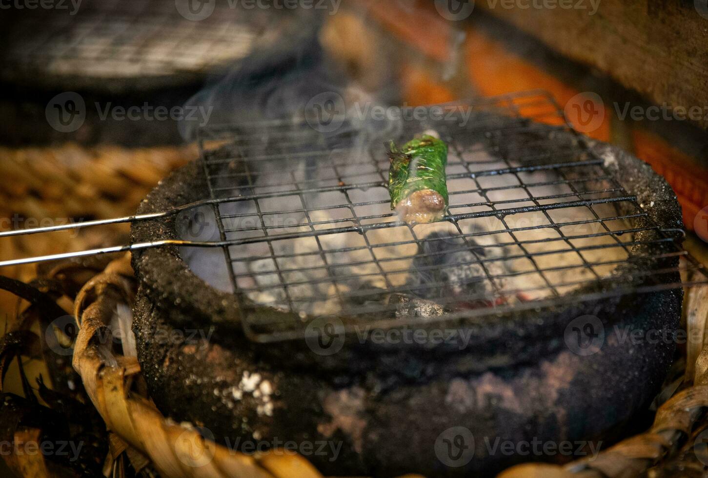 interrogatorio intenso Mariscos en Asia foto