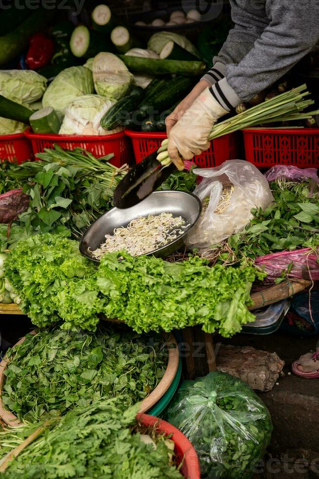Vendor Slicing Lemon Grass photo