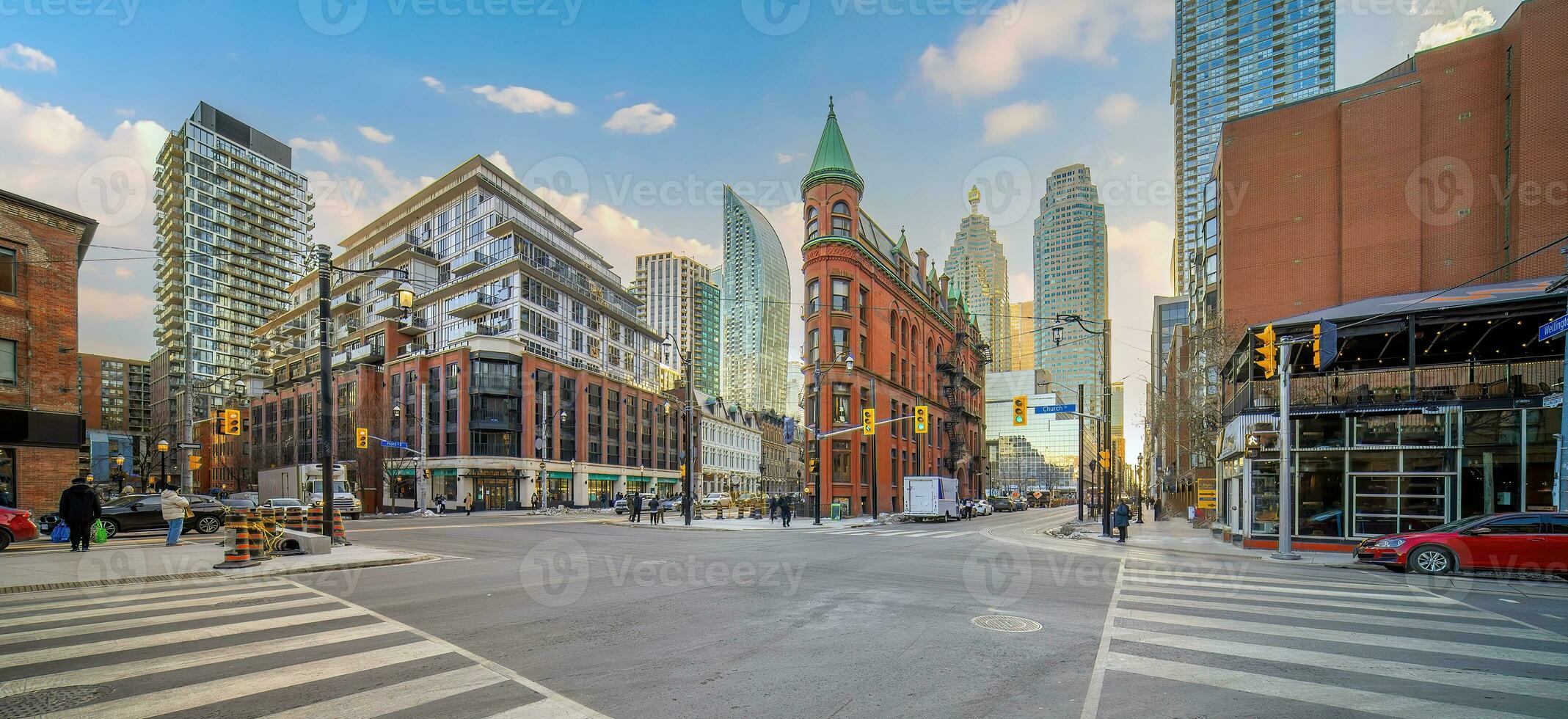 céntrico Toronto ciudad horizonte, paisaje urbano de Canadá foto