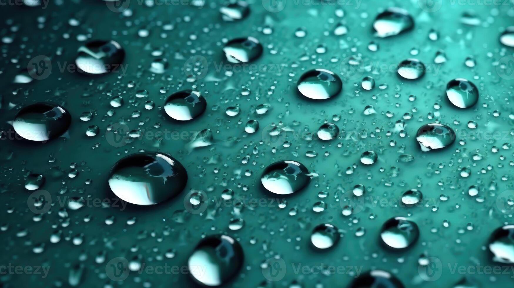 Water Droplets A CloseUp Image of Their Translucent and Reflective Properties AI Generated photo