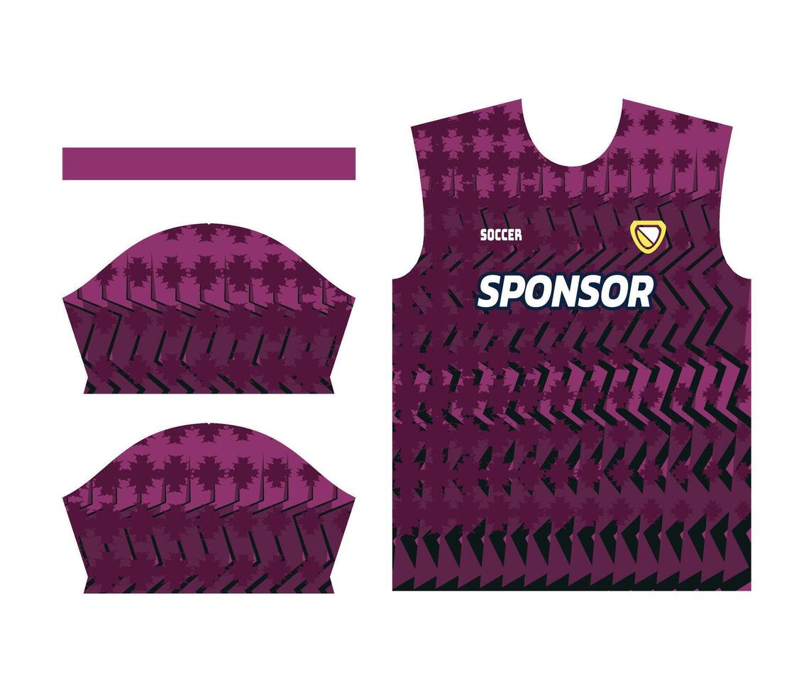 vistoso Deportes jersey diseño para sublimación o fútbol equipo diseño para sublimación vector