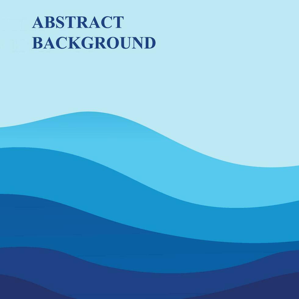 Abstract Water wave vector illustration design background