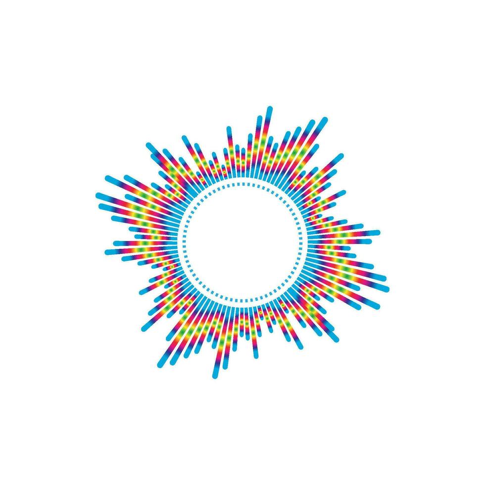 Equalizer, audio, sound wave logo design inspiration vector