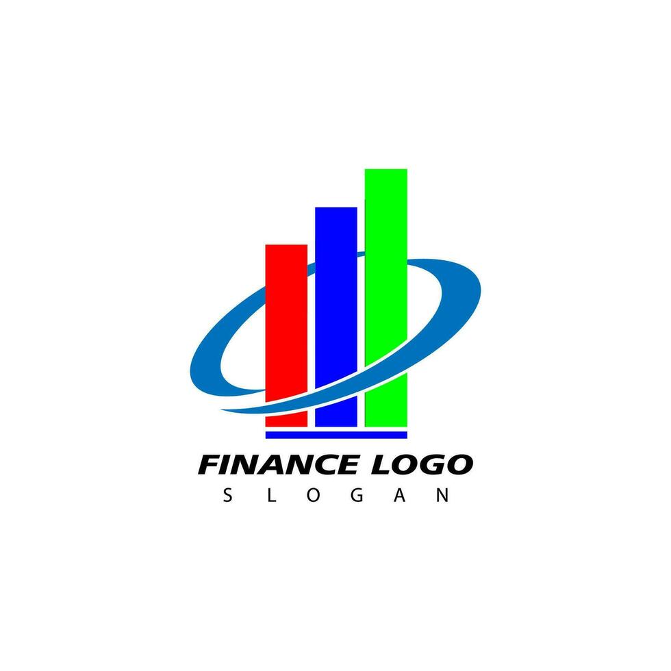 Business Finance Stock Exchange Charts Market Logo Design vector