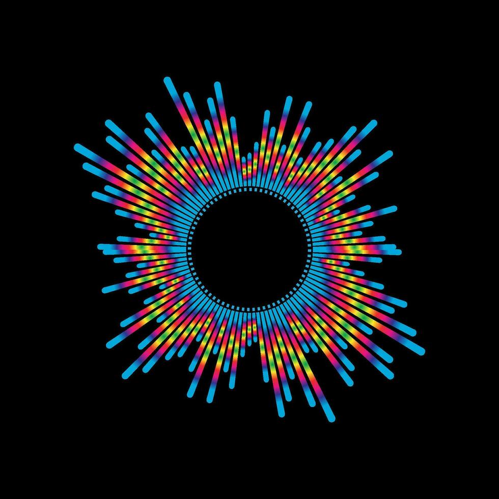 Equalizer, audio, sound wave logo design inspiration vector