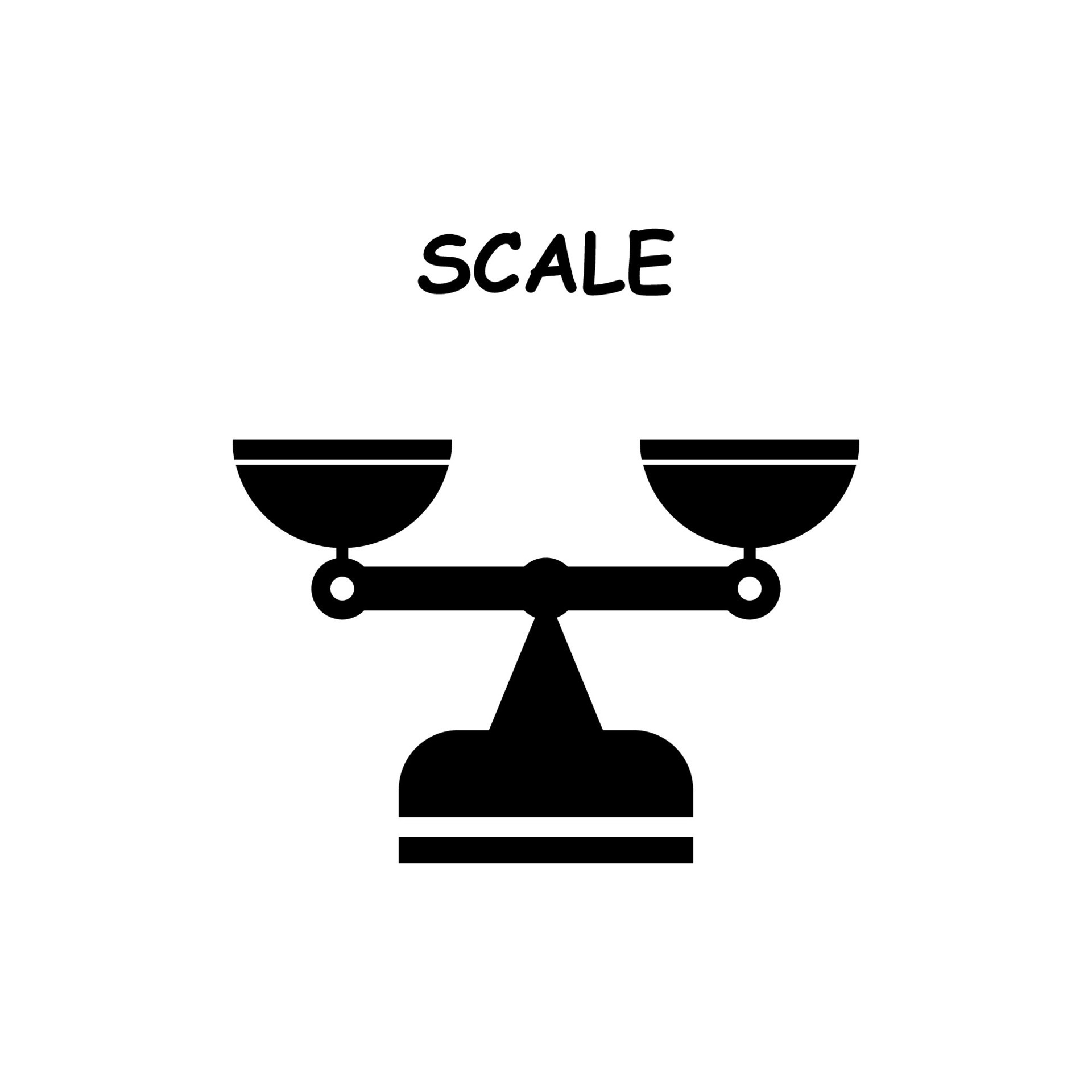 Balance Scale Icon Isolated On White Background Vector Illustration Balance Scale Icon Isolated On White Background Vector Illustration