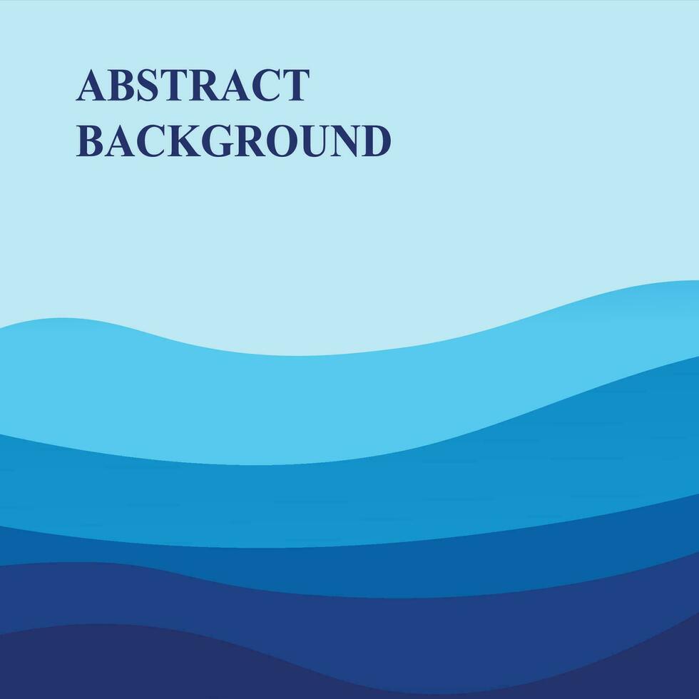 Abstract Water wave vector illustration design background