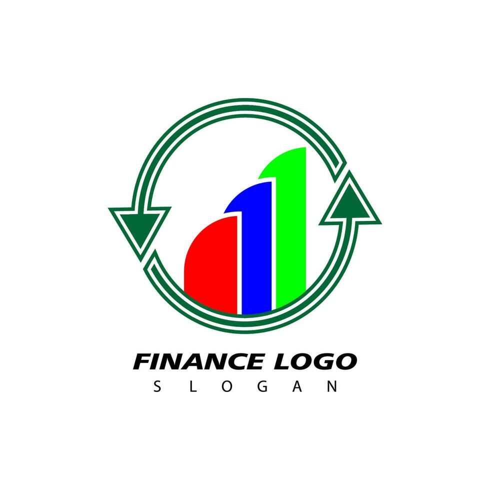 Financial logo, design inspiration vector template for business