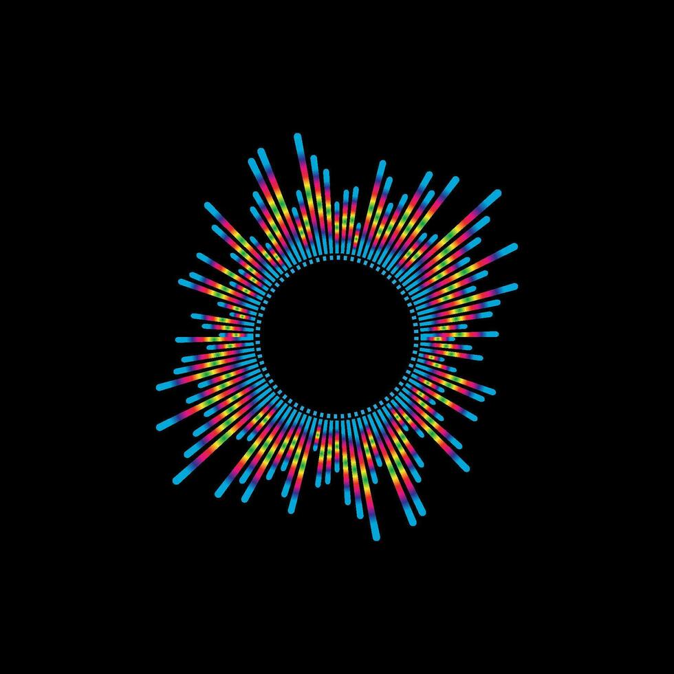 Equalizer, audio, sound wave logo design inspiration vector