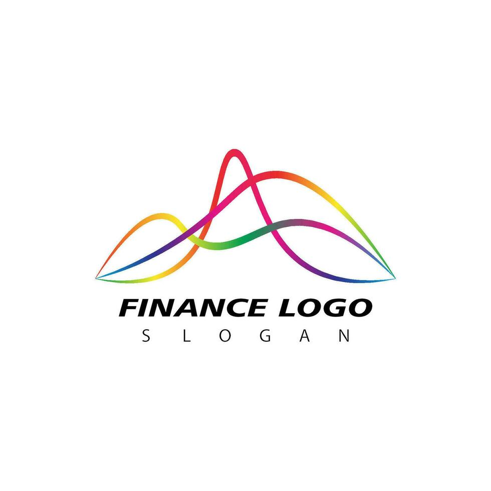 Business Finance Stock Exchange Charts Market Logo Design vector