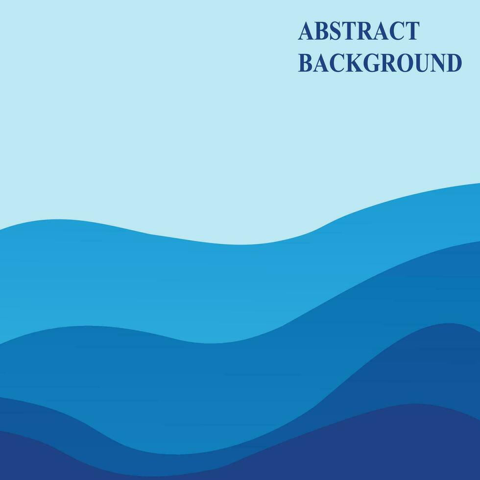 Abstract Water wave vector illustration design background
