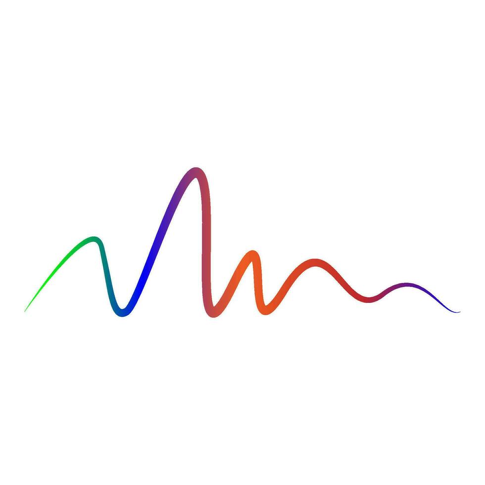 Sound waves vector illustration design template