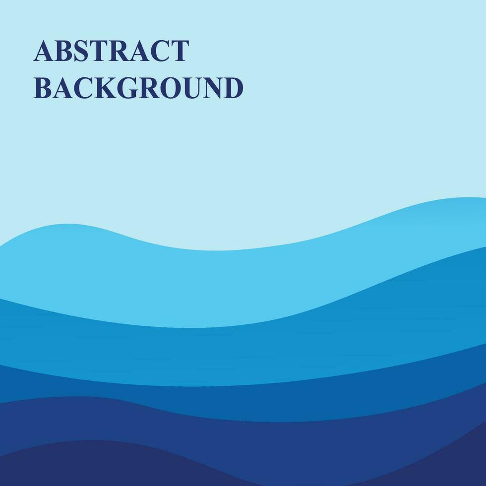 Abstract Water wave vector illustration design background