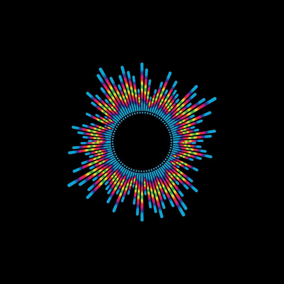Equalizer, audio, sound wave logo design inspiration vector