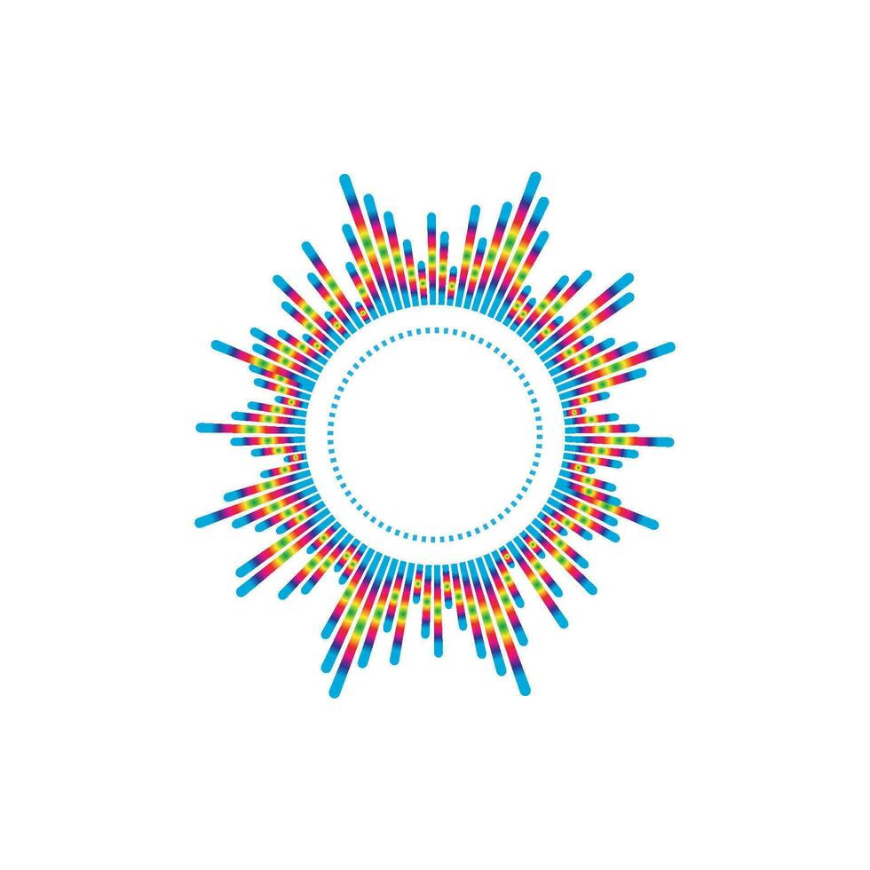 Equalizer, audio, sound wave logo design inspiration vector