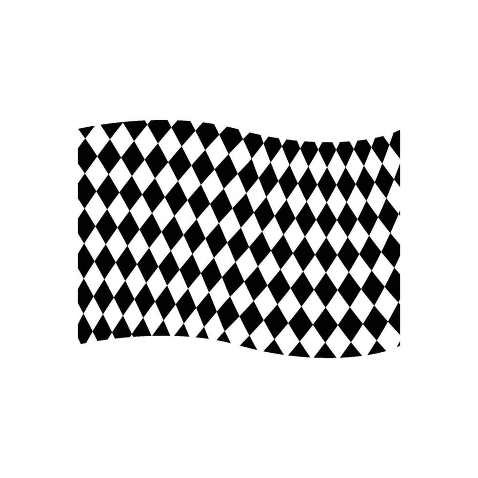 Bavarian black white flag vector illustration on white background for Oktoberfest