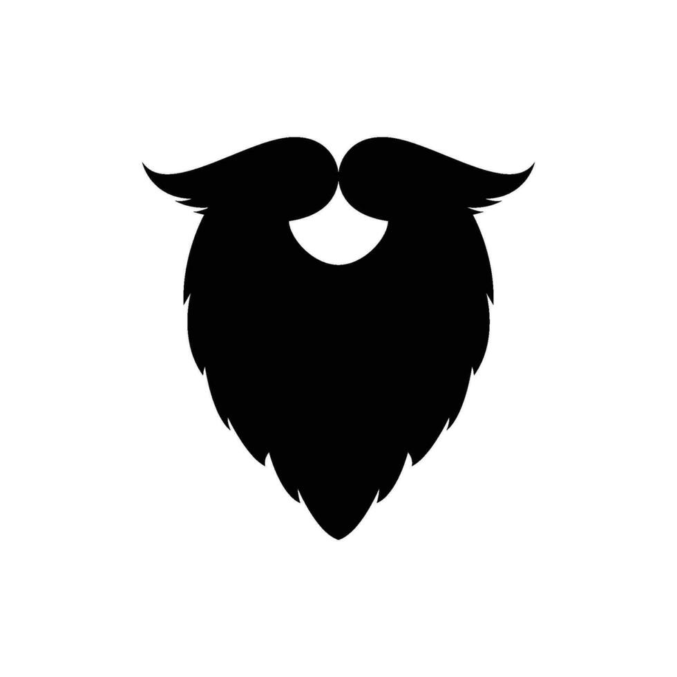beard and mustache vector illustration on white background